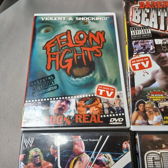 WWE Fighting DVDS As Seen On TV Violent Backyard Fighting Mixed Lot of 4 - Picture 3 of 15
